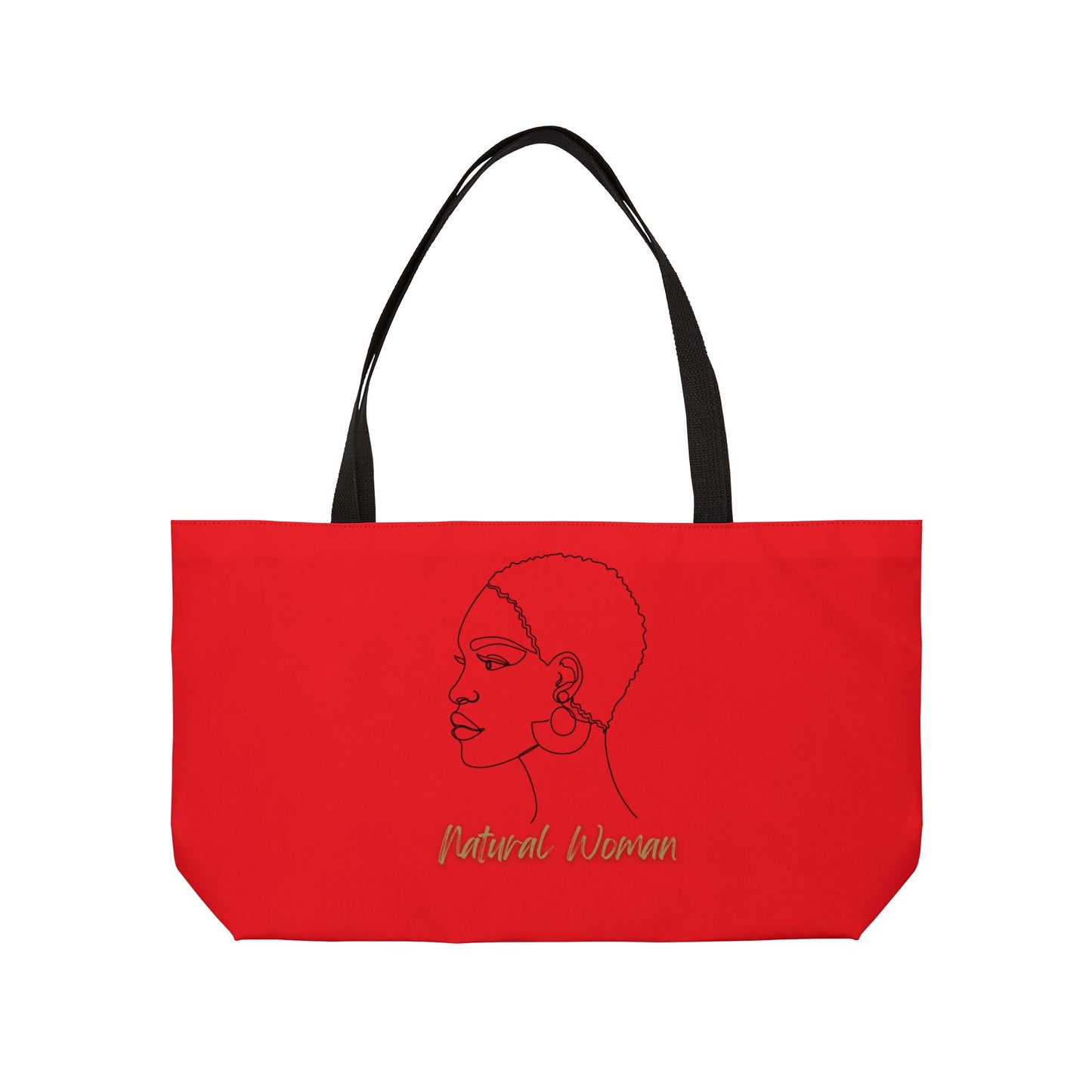Natural Woman Finger Wave (BL) Weekender Tote Bag RED