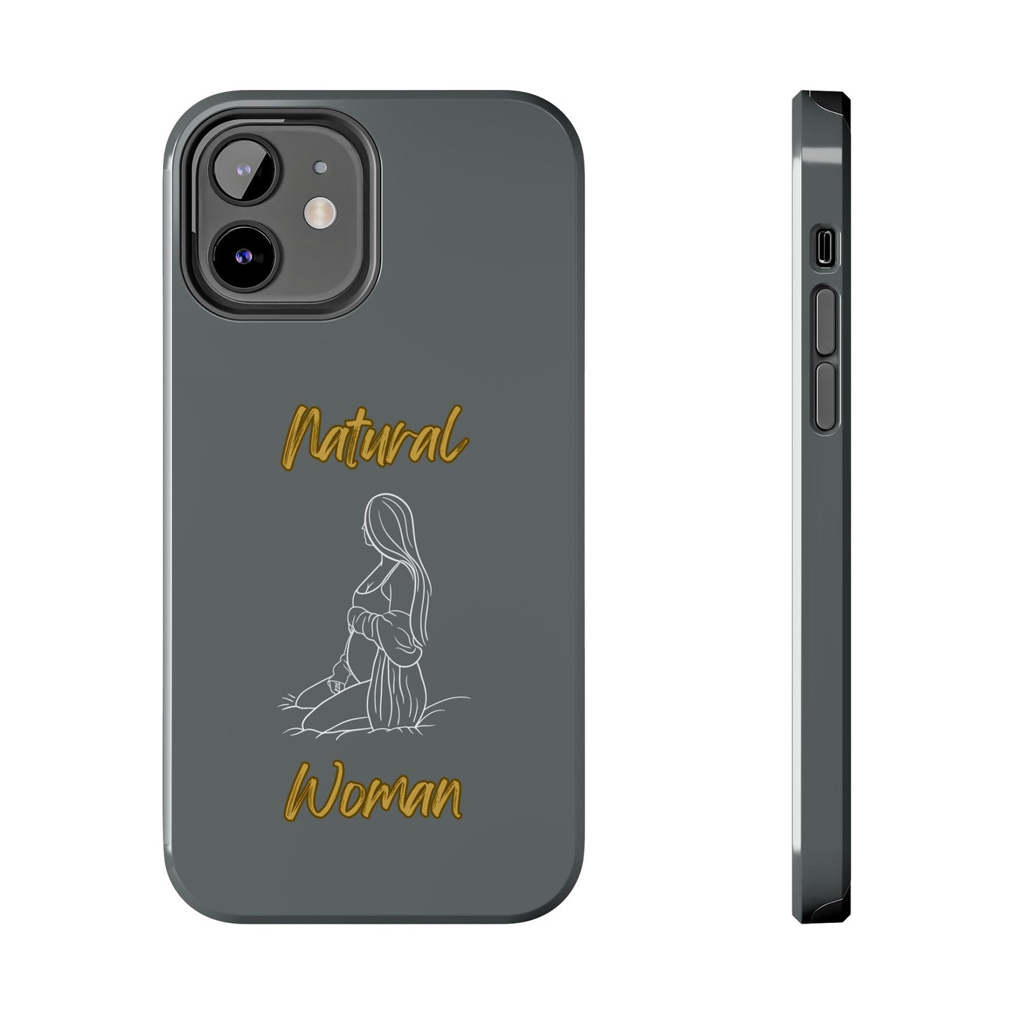 Natural Woman Expecting (WL)Tough Phone Cases DARK GREY