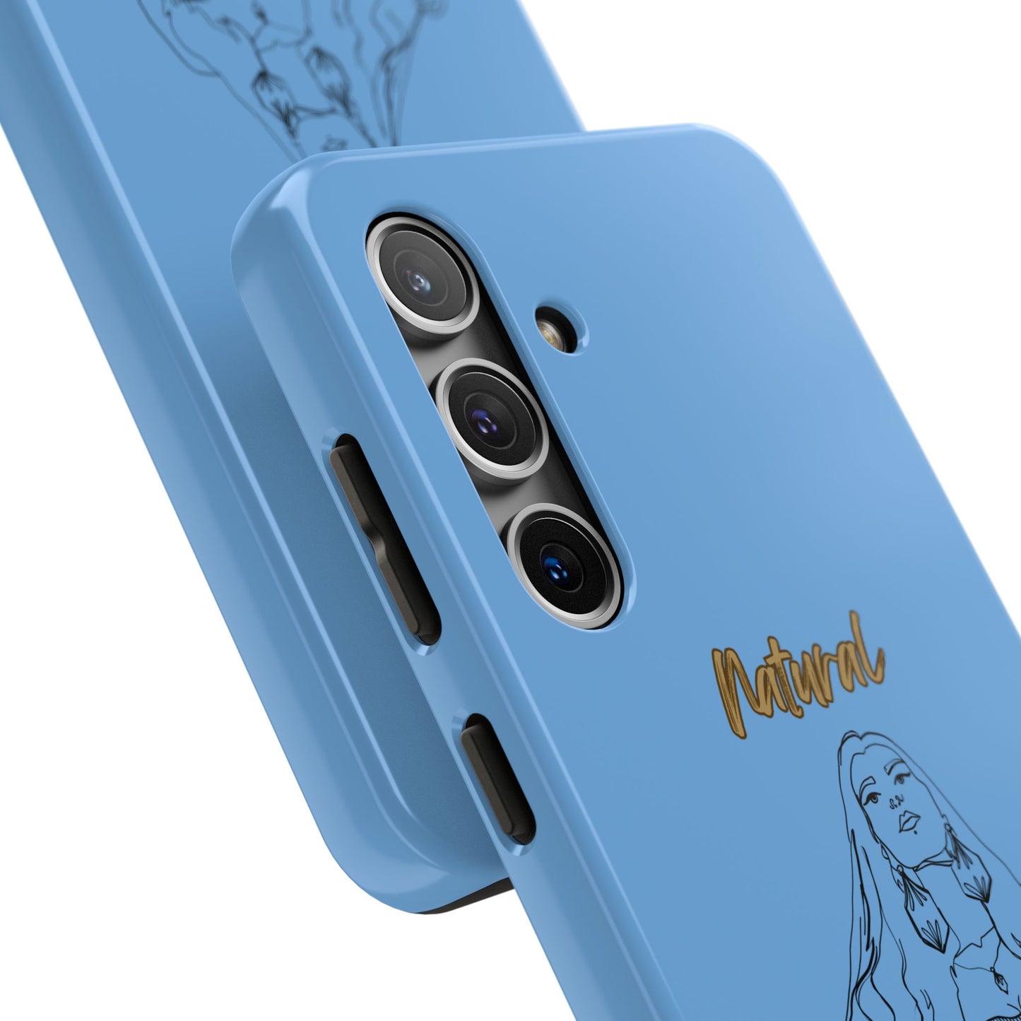 Natural Woman Thinking (BL)Tough Phone Cases LIGHT BLUE