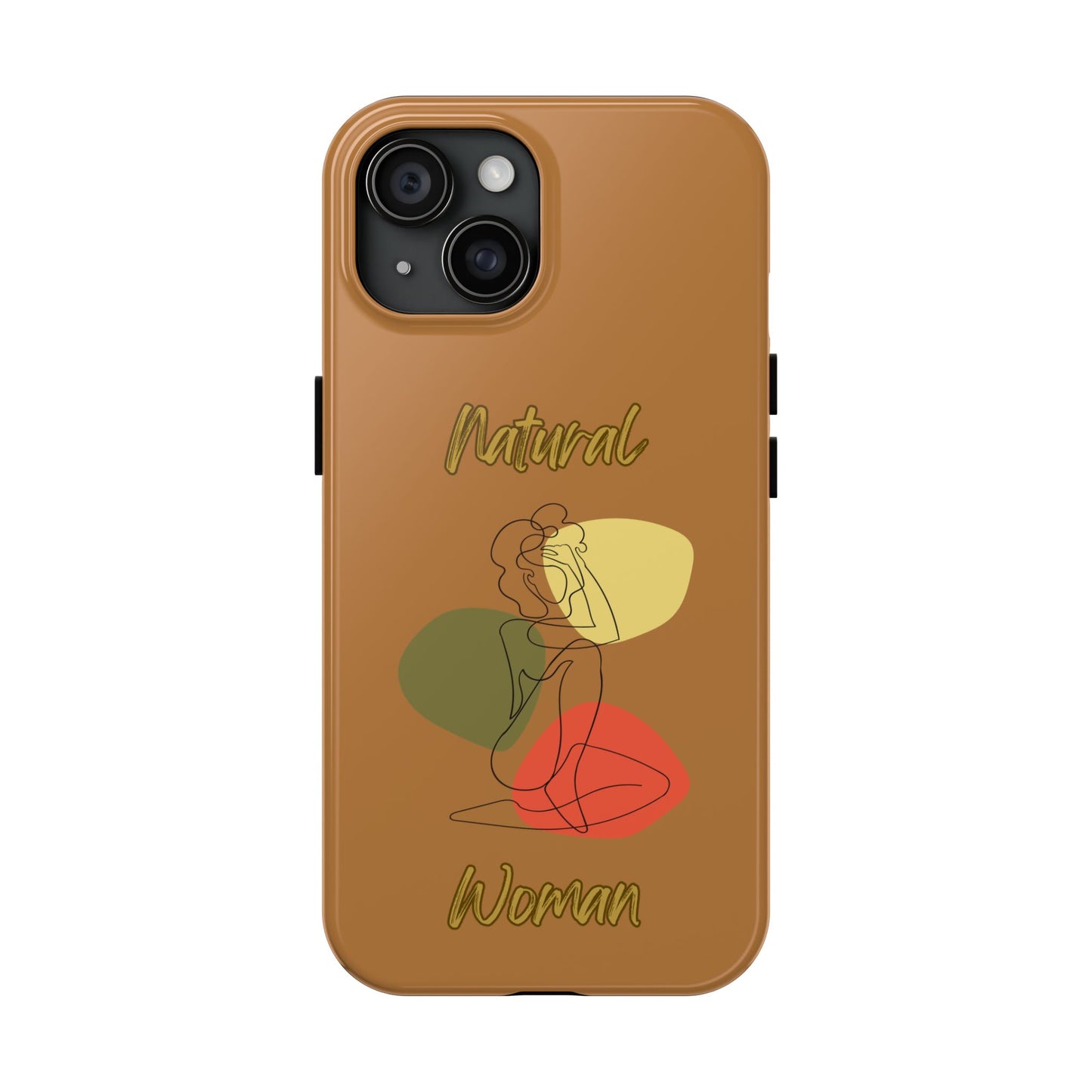 Natural Woman Colorful Pose (BL)Tough Phone Cases LIGHT BROWN