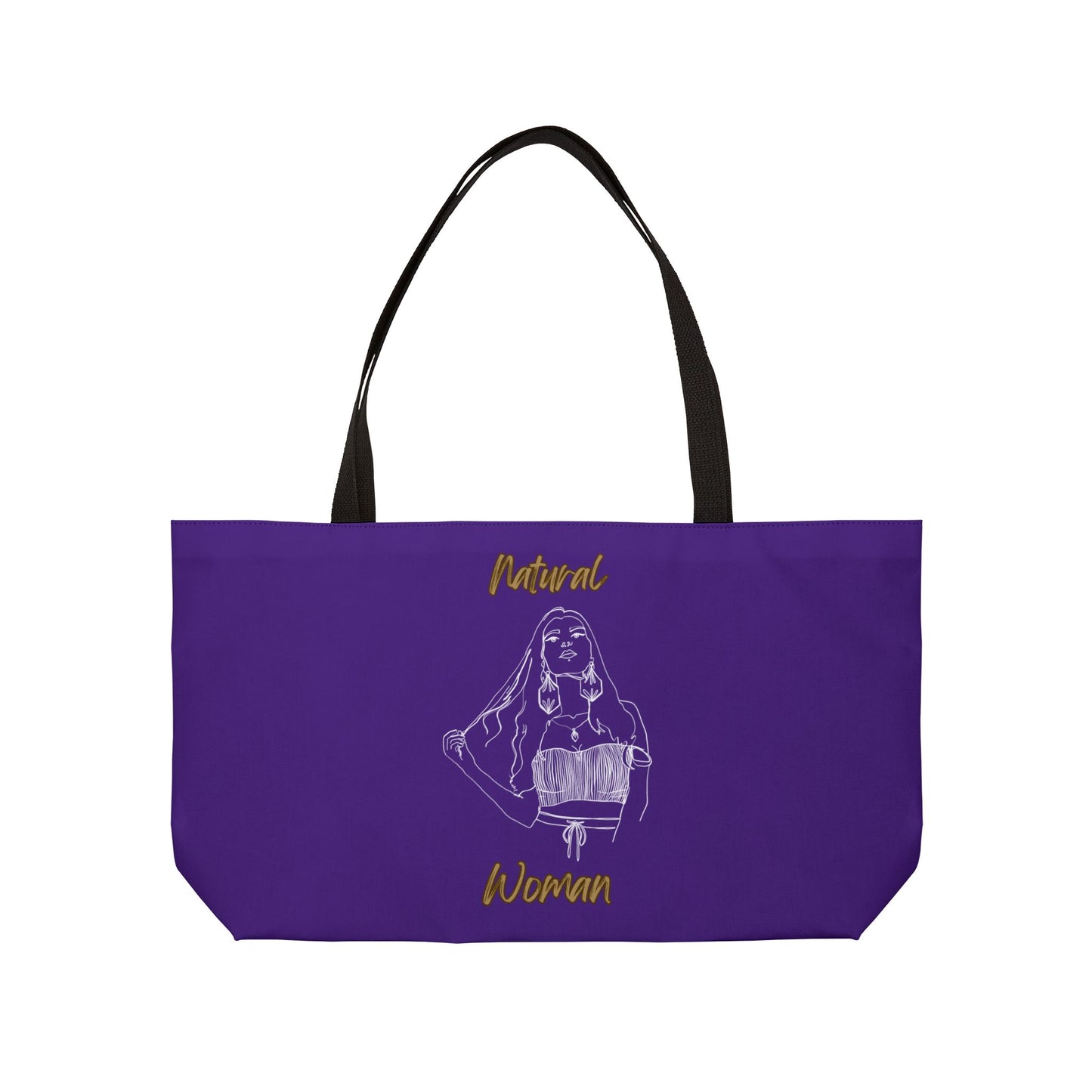 Natural Woman Thinking (WL) Weekender Tote Bag  PURPLE