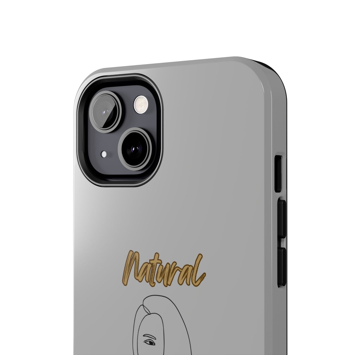 Natural Woman Covered Eye (BL)Tough Phone Cases LIGHT GREY