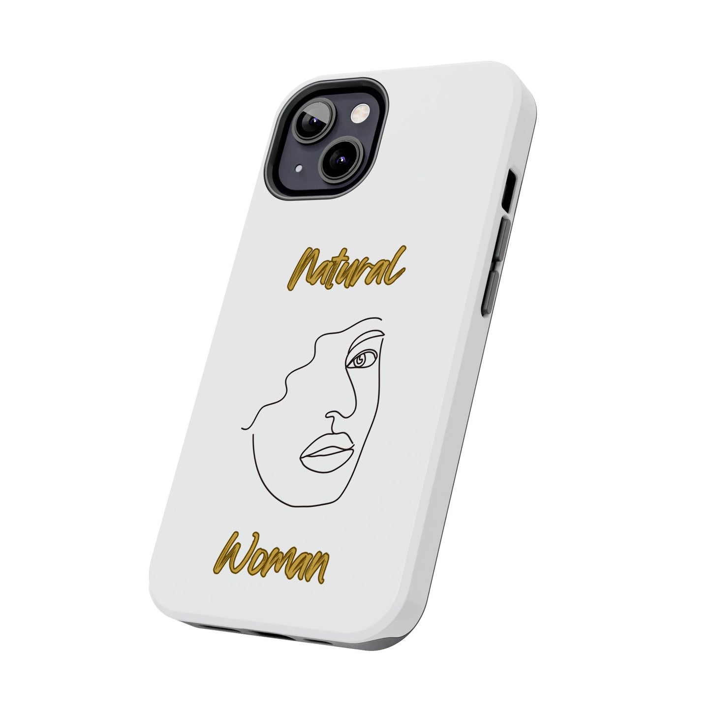 Natural Woman Peekaboo (BL)Tough Phone Cases WHITE