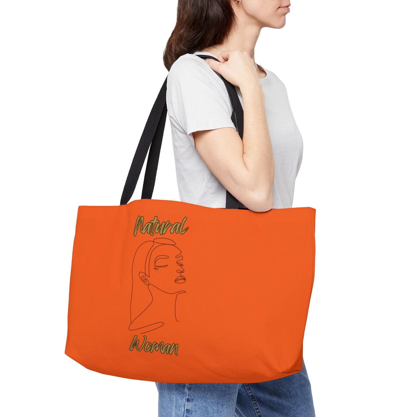 Natural Woman Calm (BL) Weekender Tote Bag ORANGE