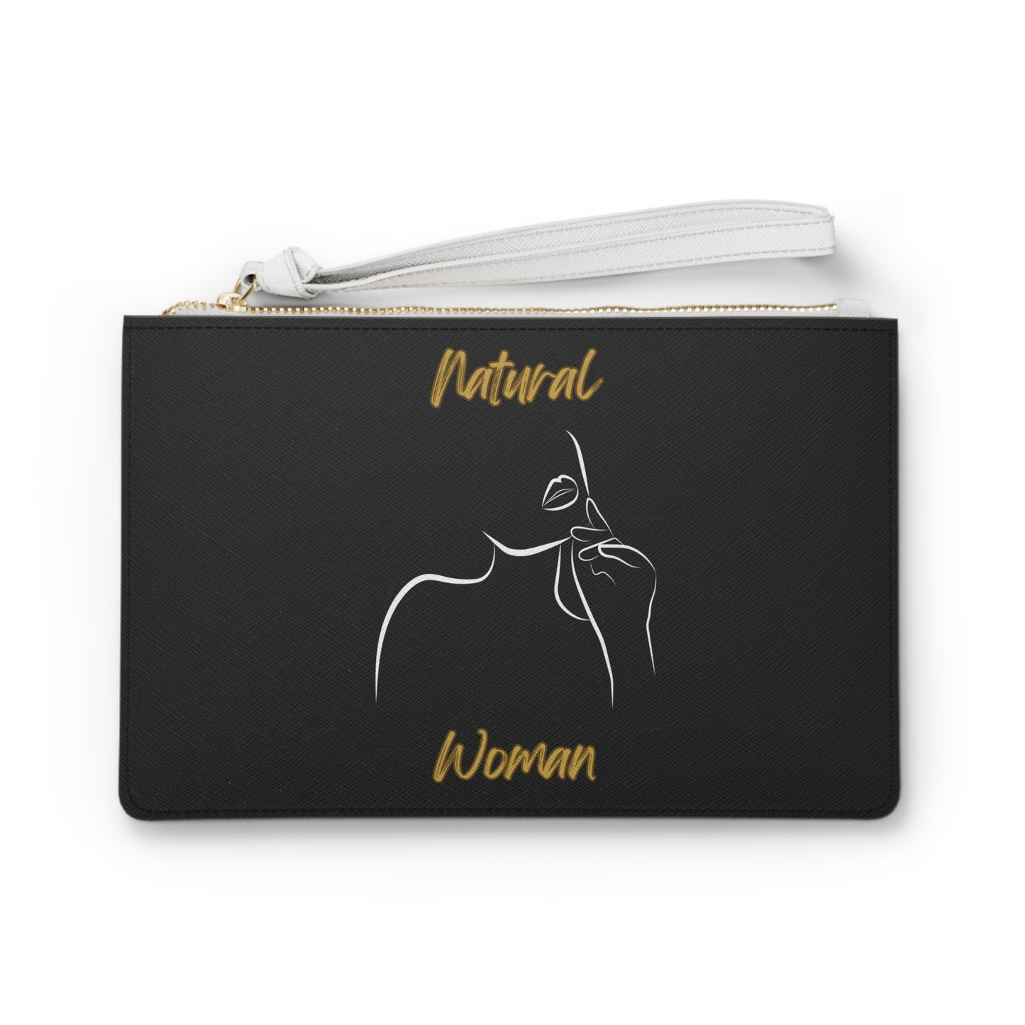 Natural Woman Chin Up (WL) Clutch Bag BLACK