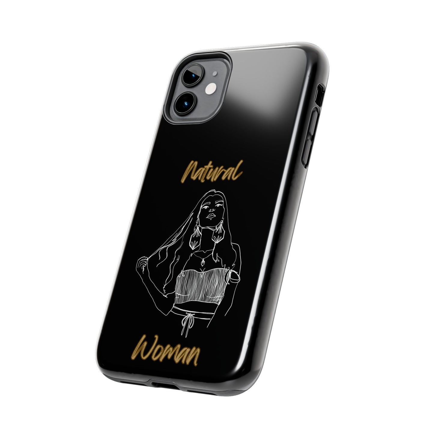 Natural Woman Thinking (WL)Tough Phone Cases BLACK