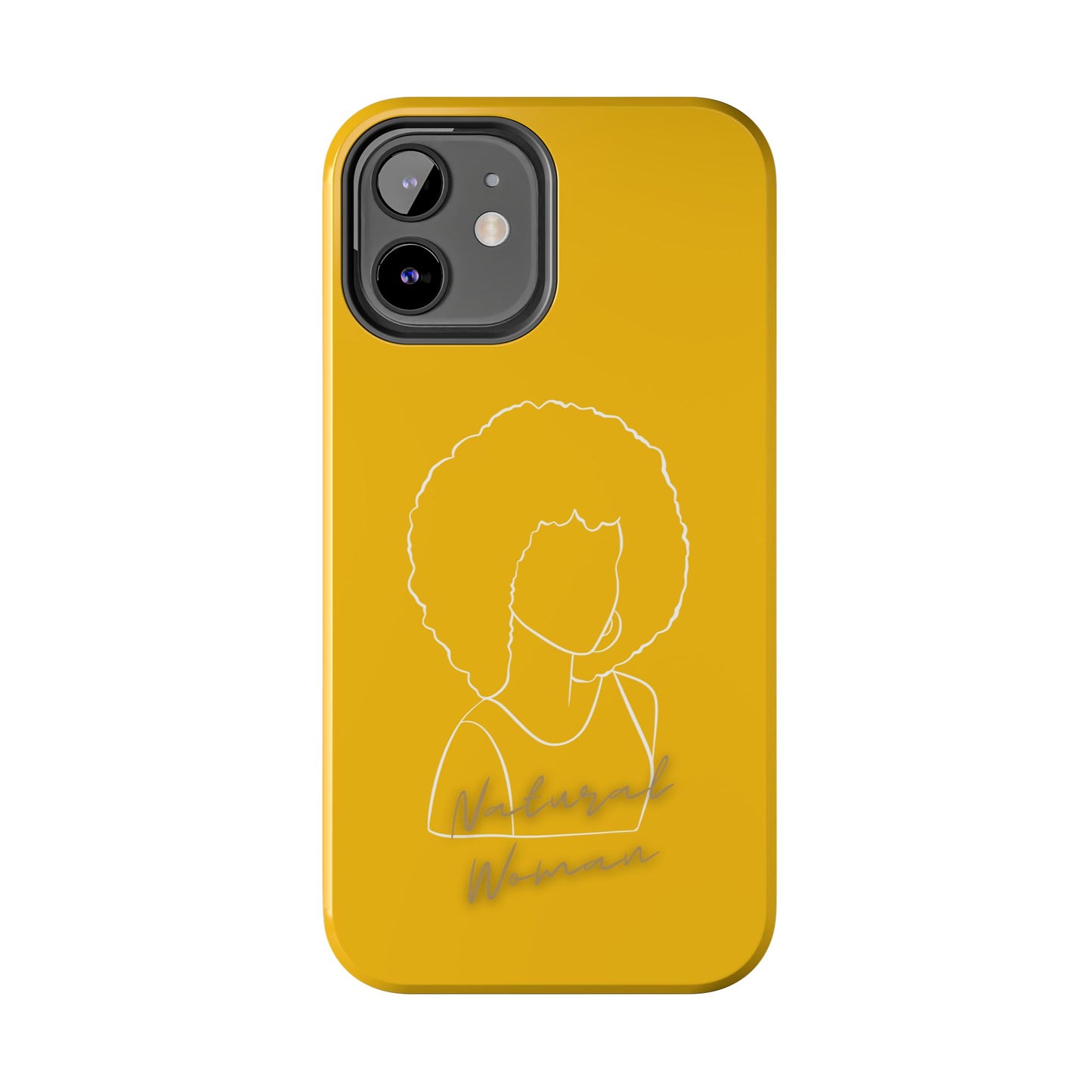 Natural Woman Afro (WL)Tough Phone Cases YELLOW