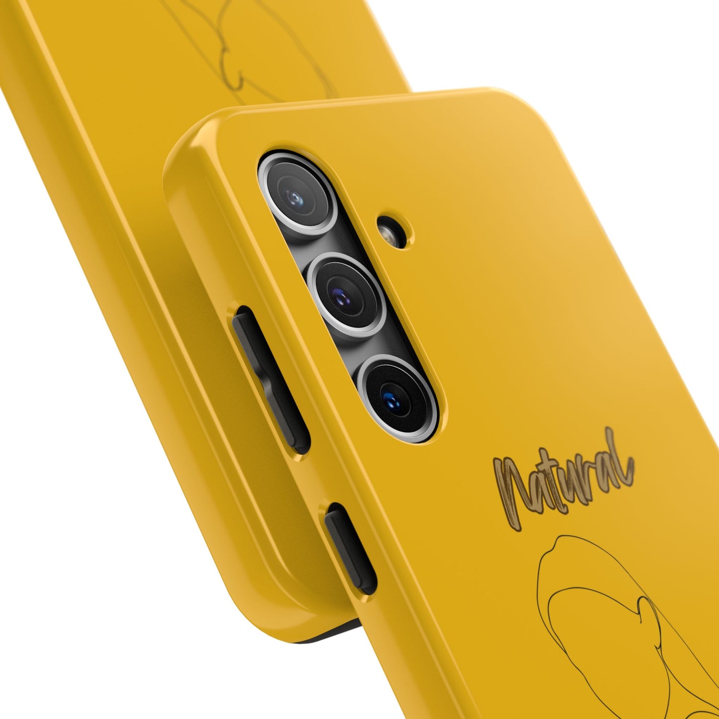 Natural Woman Tilted Look (BL) Tough Phone Cases YELLOW