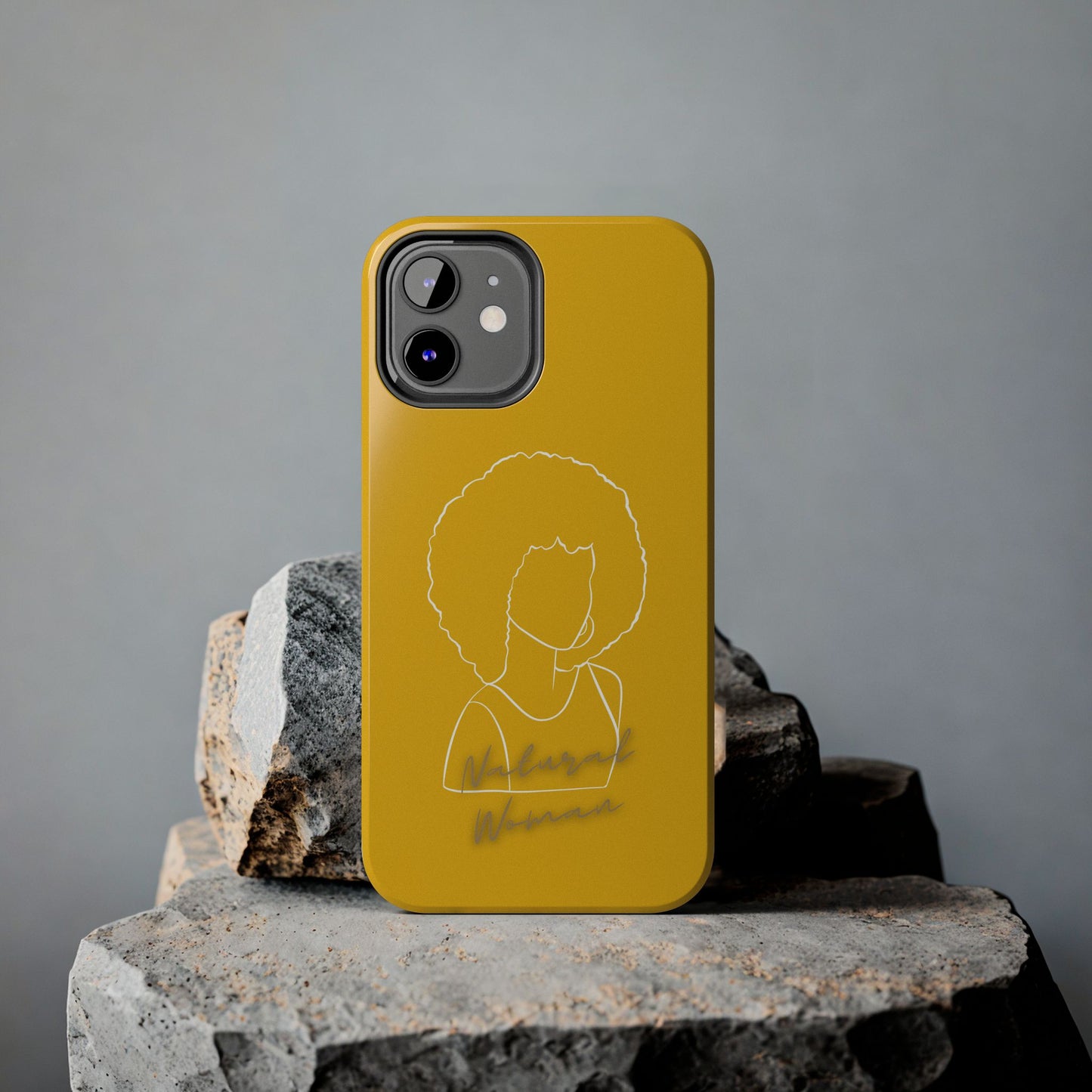 Natural Woman Afro (WL)Tough Phone Cases YELLOW