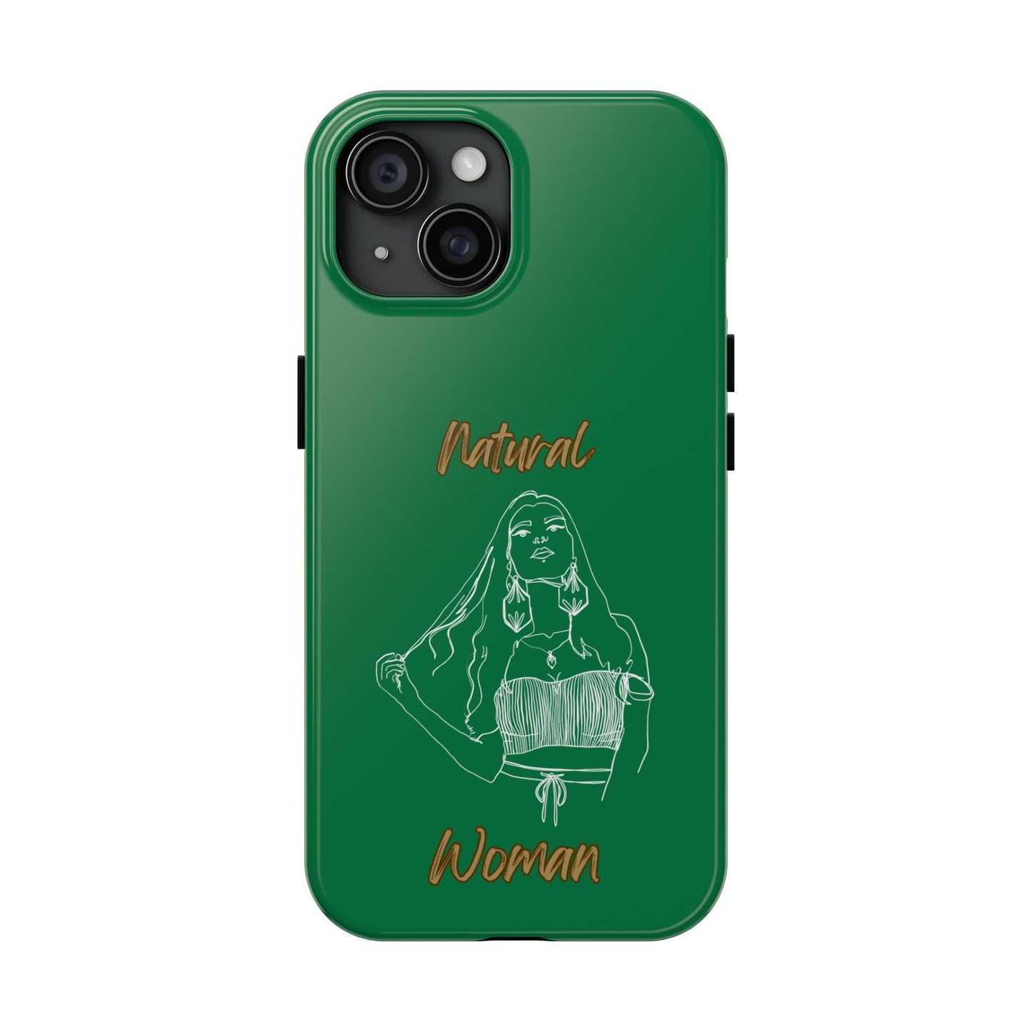 Natural Woman Thinking (WL)Tough Phone Cases DARK GREEN