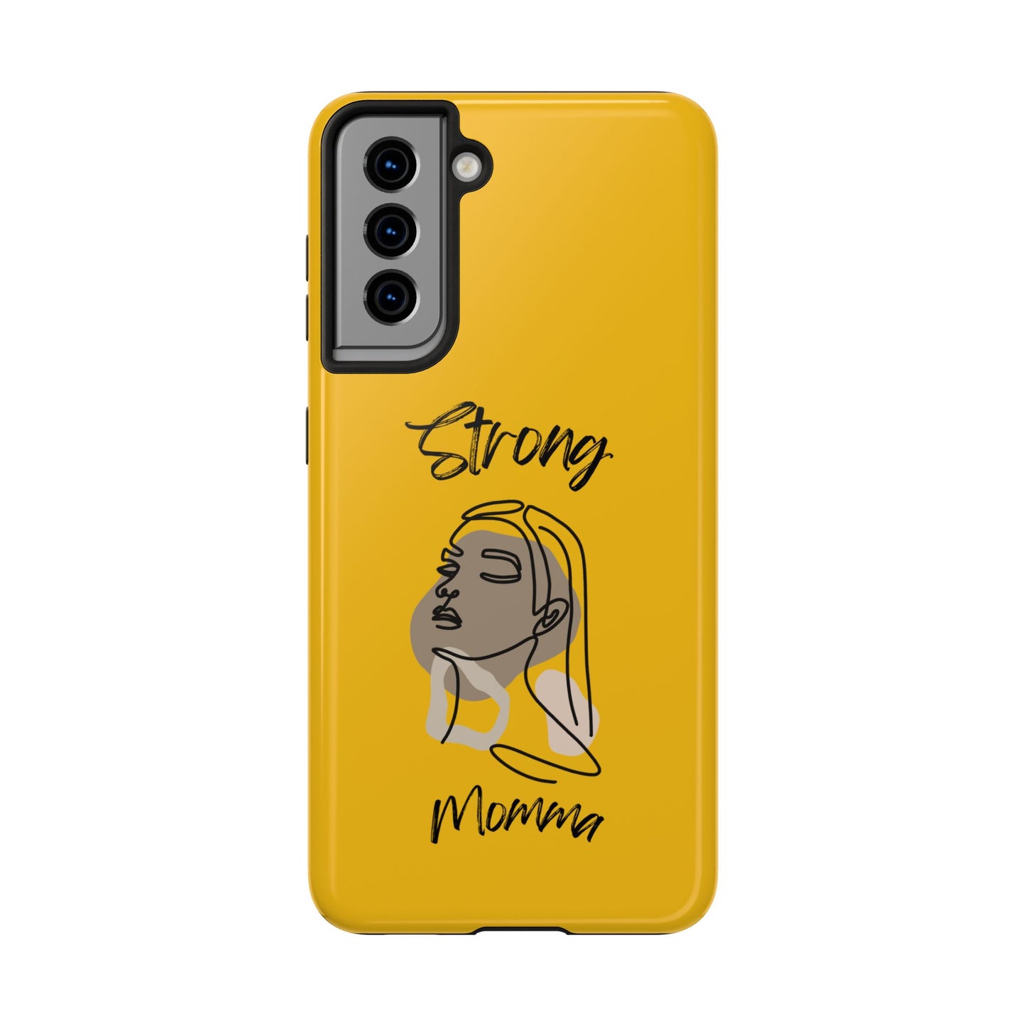 STRONG MOMMA Samsung Galaxy Tough Phone Cases (BL) Yellow