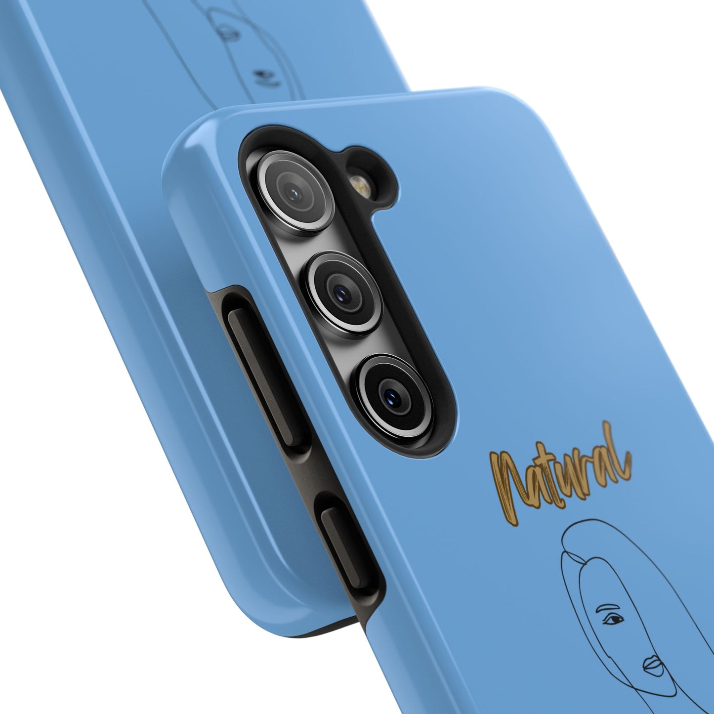 Natural Woman Covered Eye (BL)Tough Phone Cases LIGHT BLUE