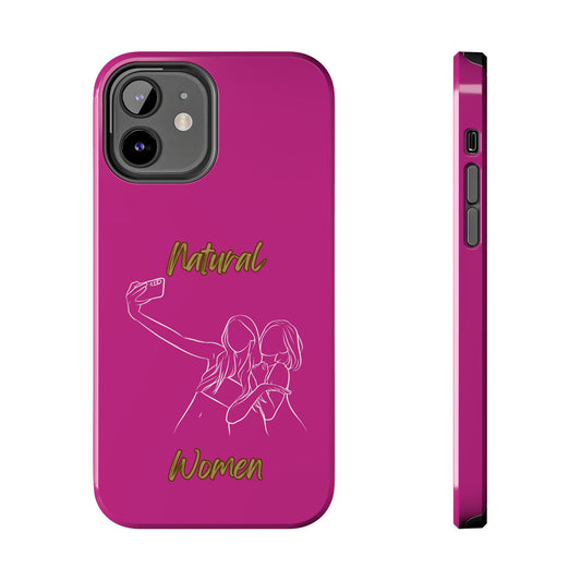 Natural Woman Friends Selfie (WL)Tough Phone Cases PINK