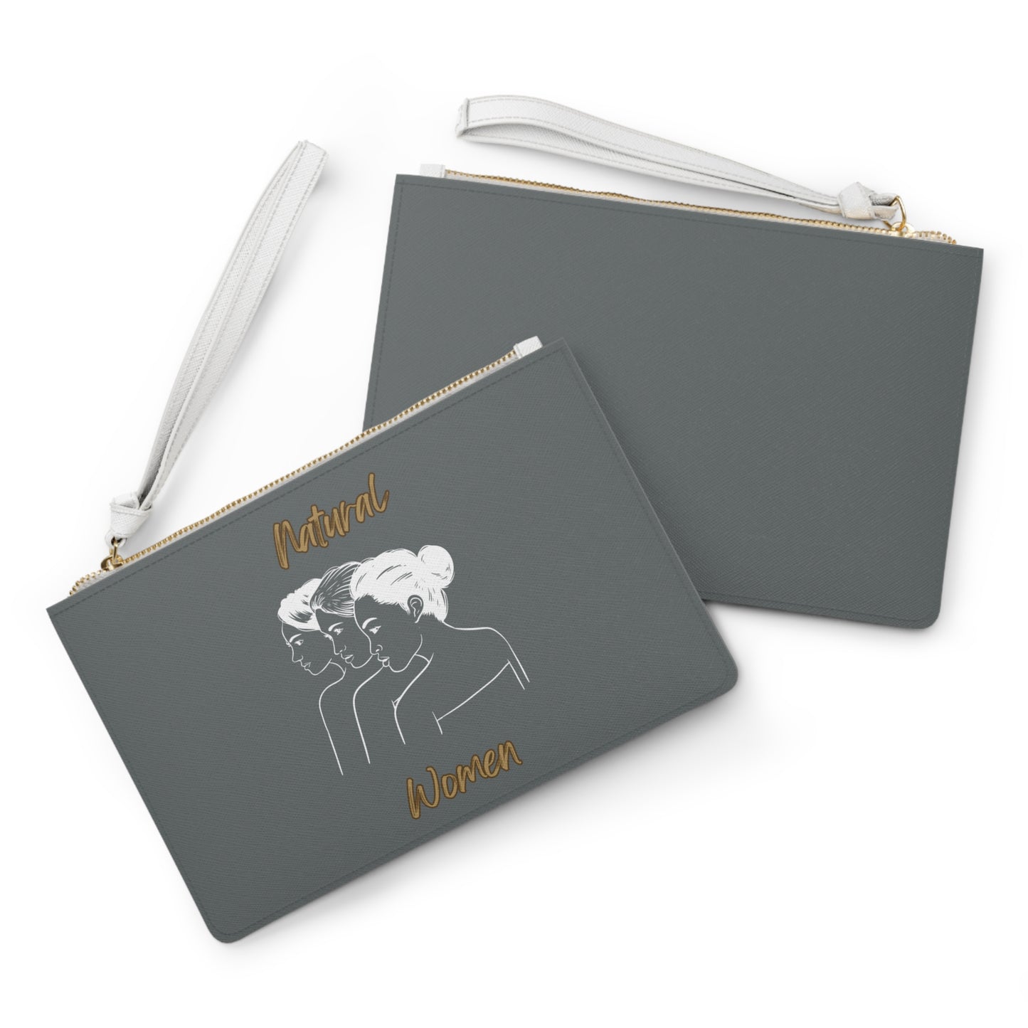 Natural Woman United Friends (WL) Clutch Bag LIGHT GREY