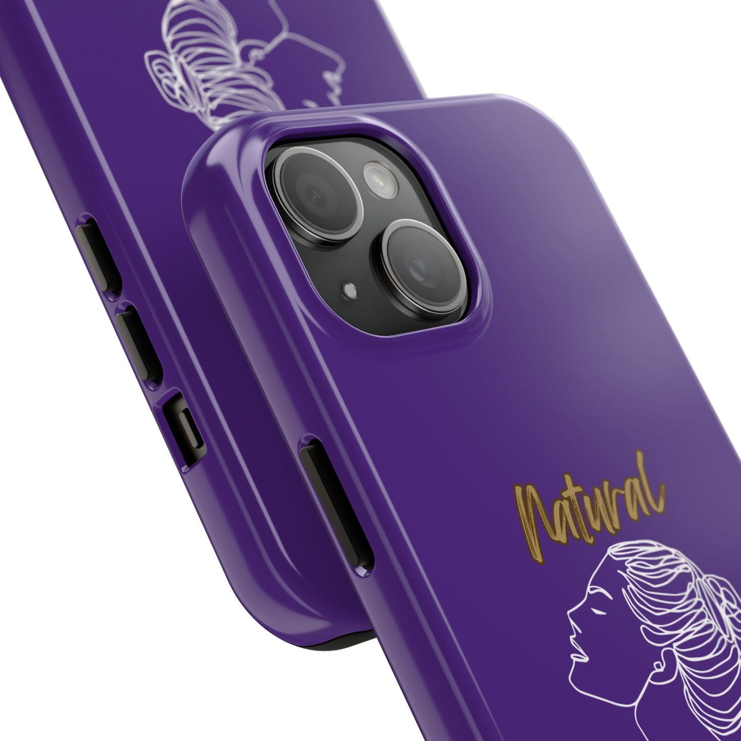 Natural Woman Wet Bun (WL) Tough Phone Cases PURPLE