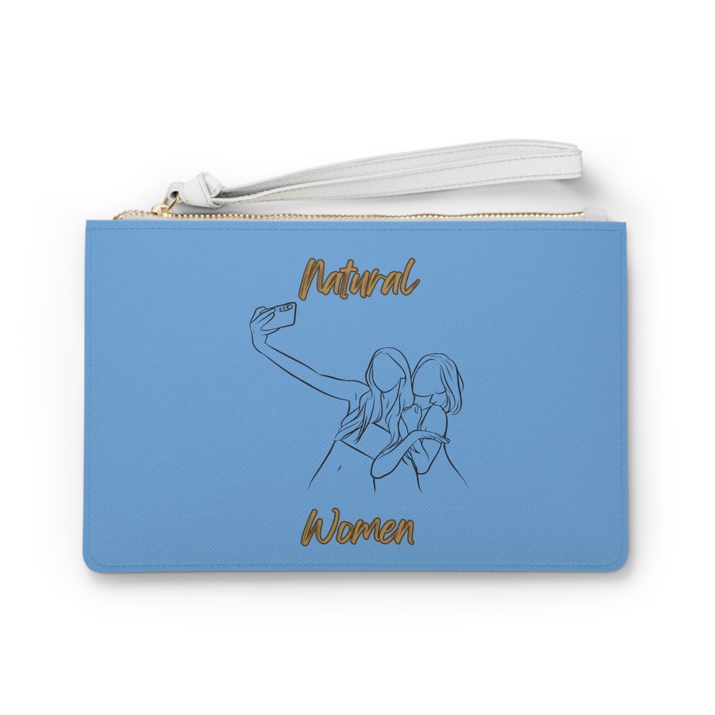 Natural Women Friends Selfie (BL) Clutch Bag LIGHT BLUE