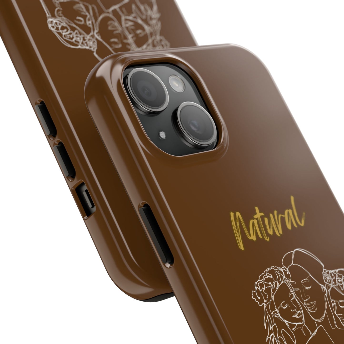 Natural Woman Me & My Girls (WL)Tough Phone Cases BROWN