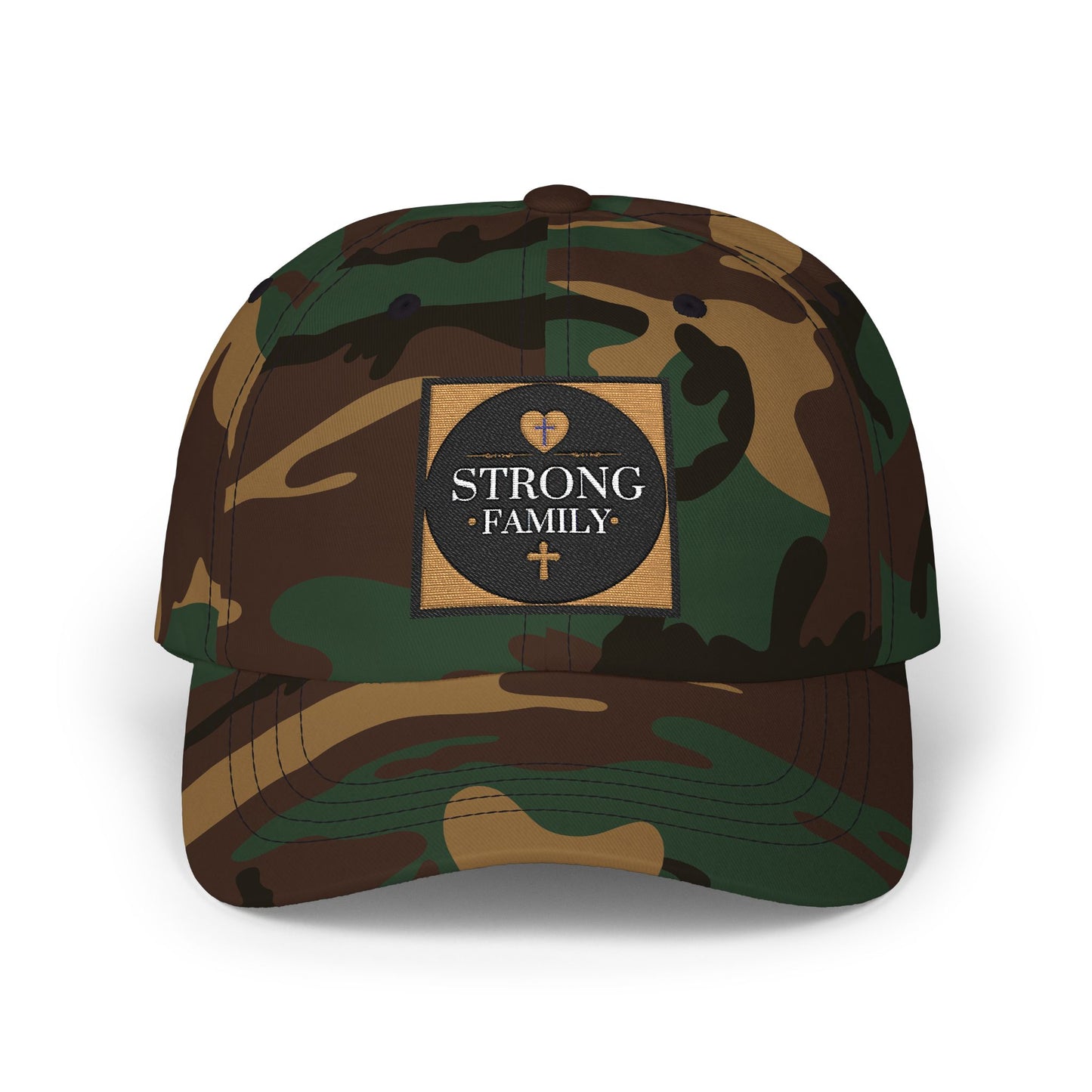 Strong Family Custom Casual Cap - GREEN CAMO