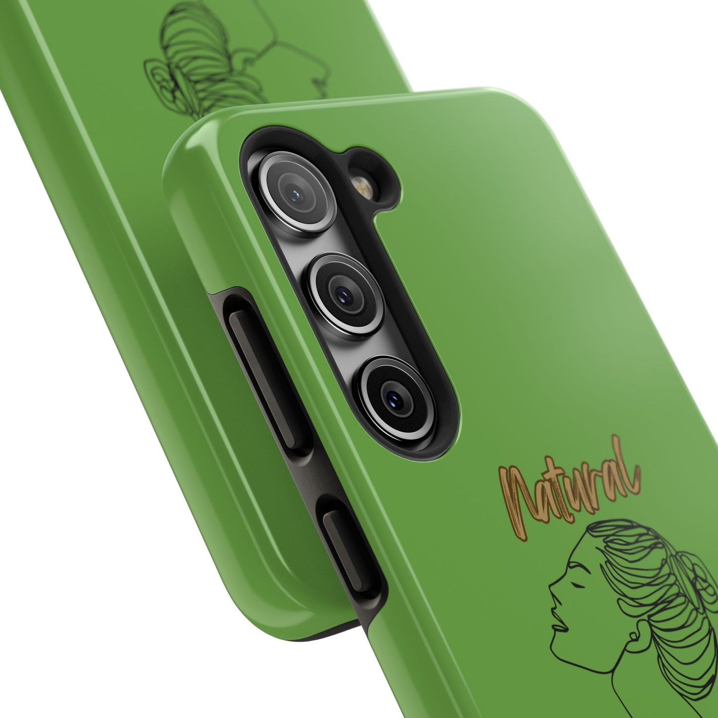 Natural Woman Wet Bun (BL) Tough Phone Cases GREEN