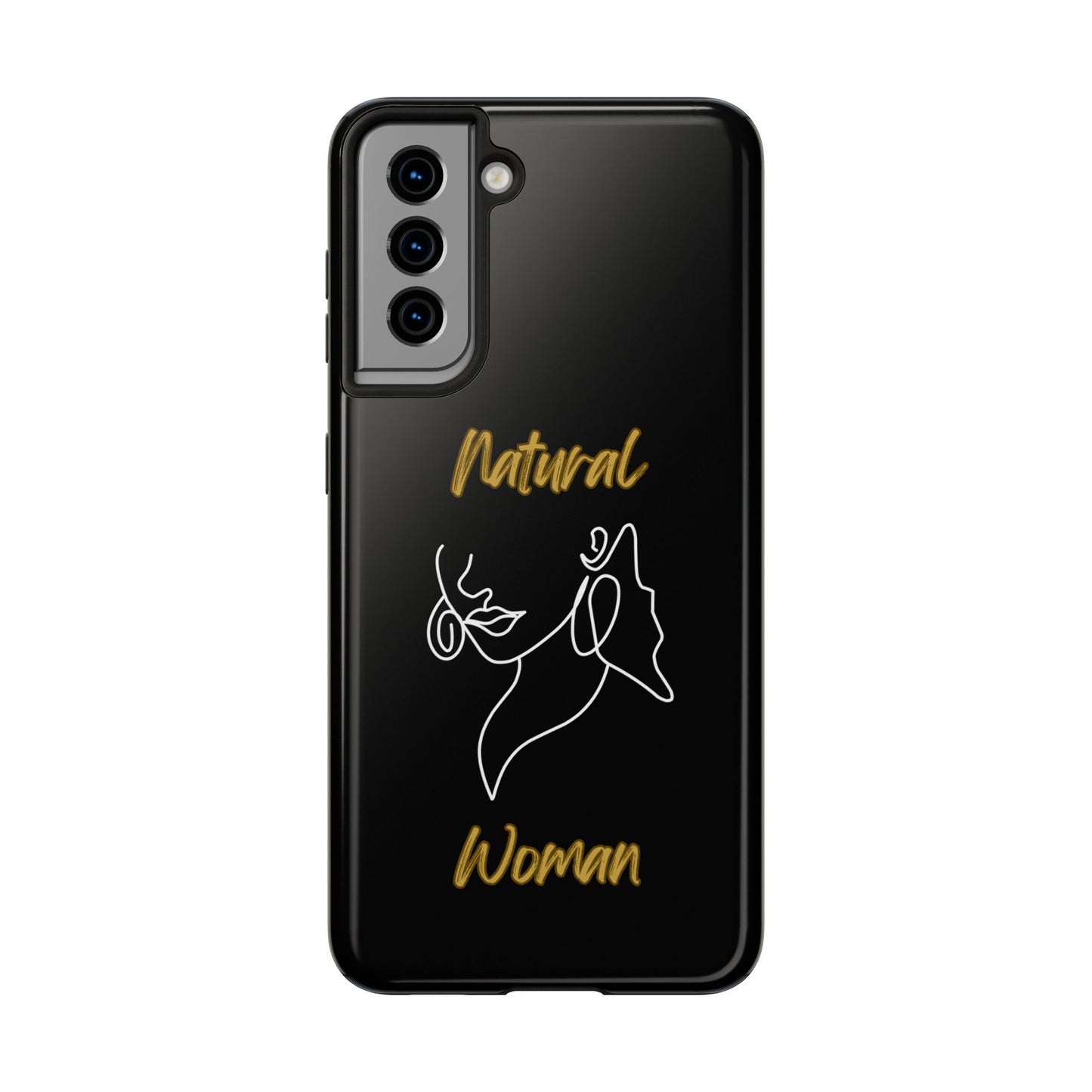 Natural Woman Lips (WL)Tough Phone Cases BLACK