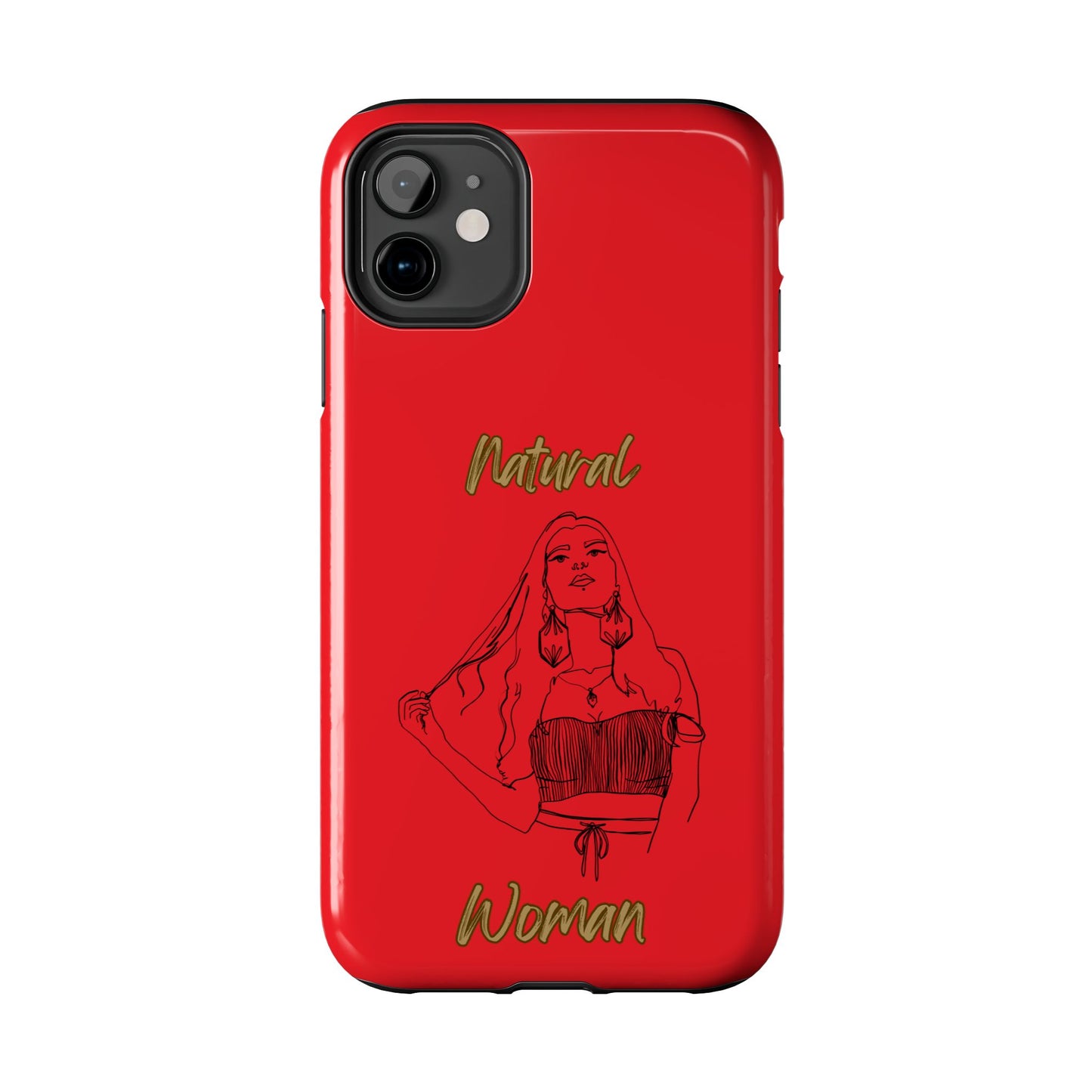 Natural Woman Thinking (BL)Tough Phone Cases RED