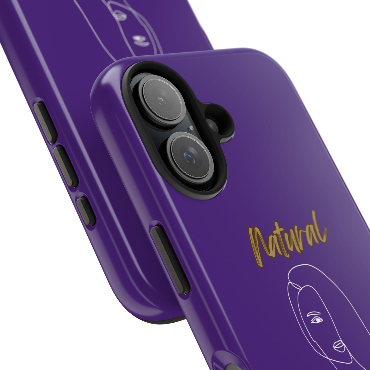 Natural Woman Covered Eye (WL)Tough Phone Cases PURPLE