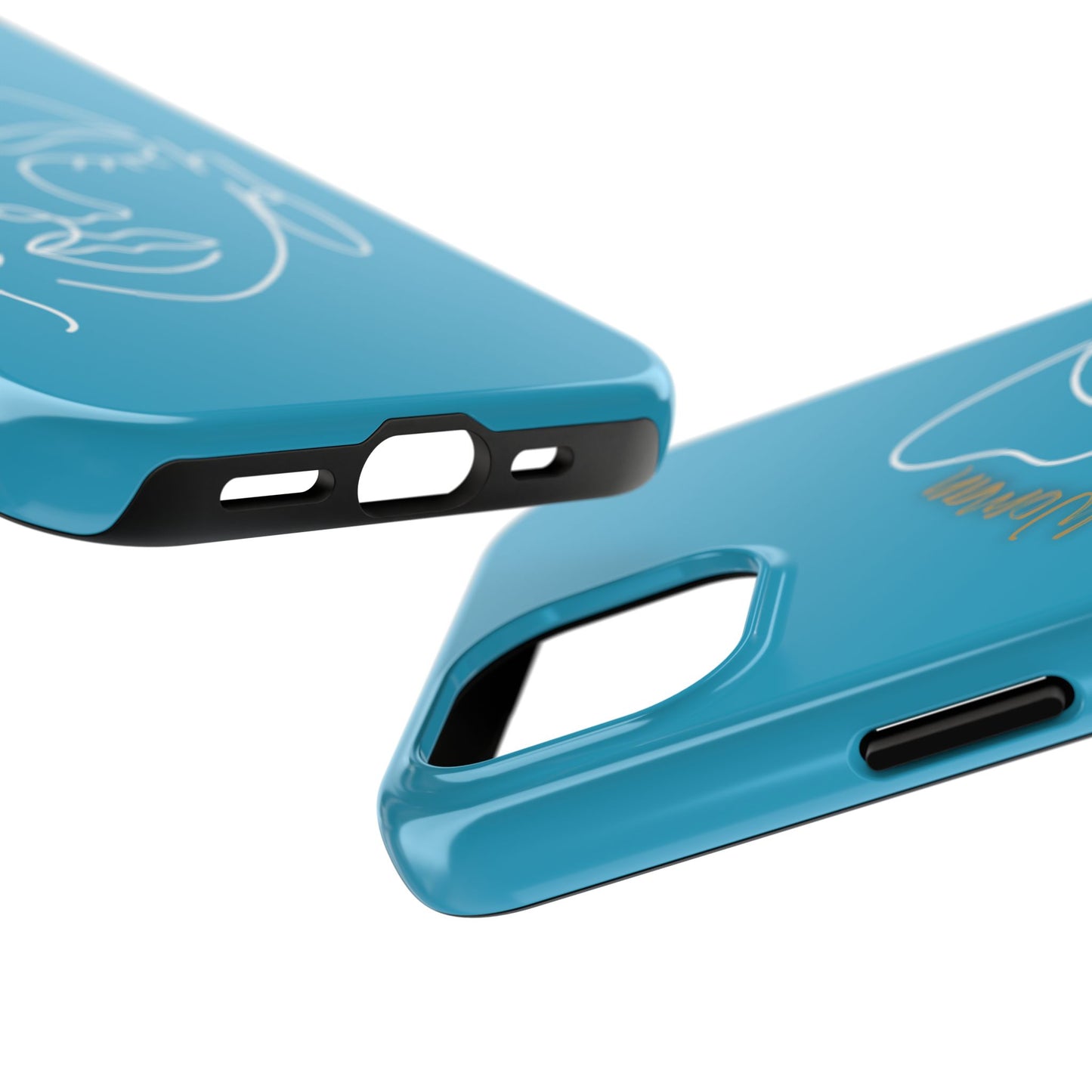 Natural Woman Half Face (WL)Tough Phone Case TURQUOISE