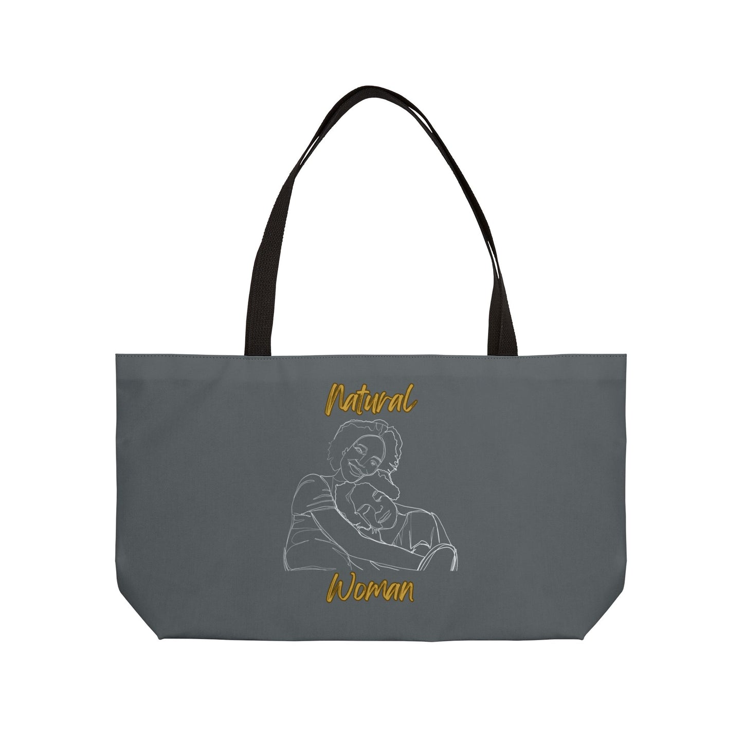 Natural Woman Loving Embrace (WL) Weekender Tote Bag DARK GREY