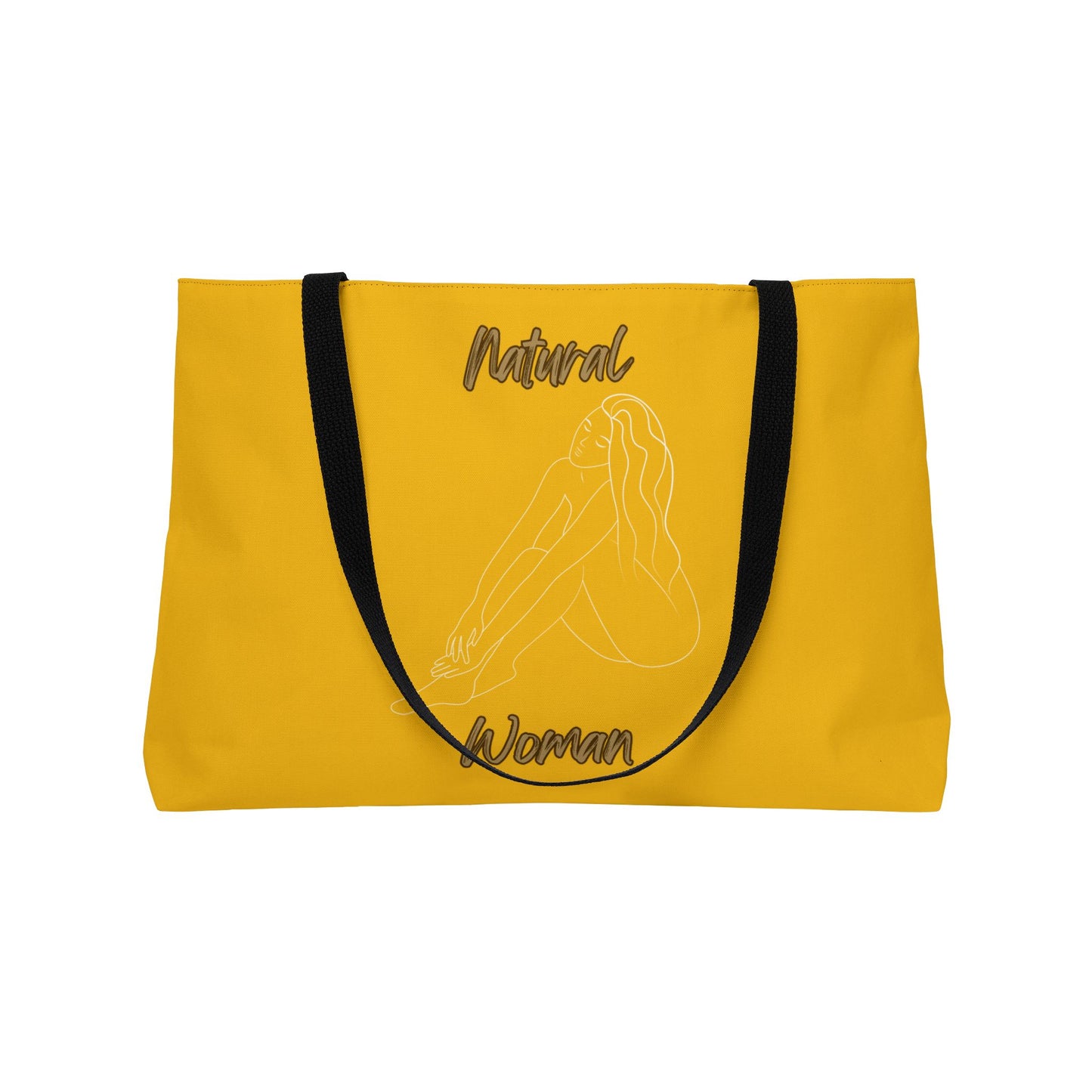 Natural Woman Beauty (WL) Weekender Tote Bag YELLOW