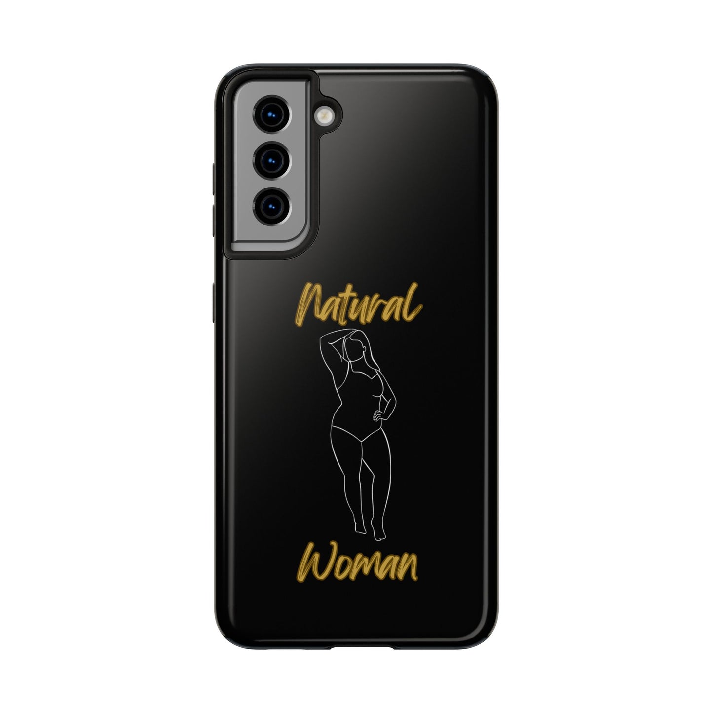 Natural Woman Looking Good (WL)Tough Phone Cases BLACK