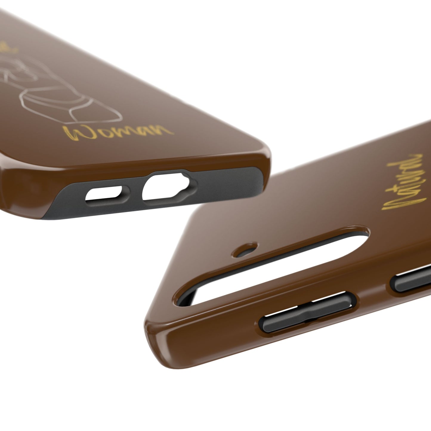 Natural Woman I Love Me (WL)Tough Phone Cases BROWN