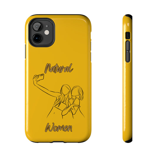 Natural Woman Friends Selfie (BL)Tough Phone Cases YELLOW