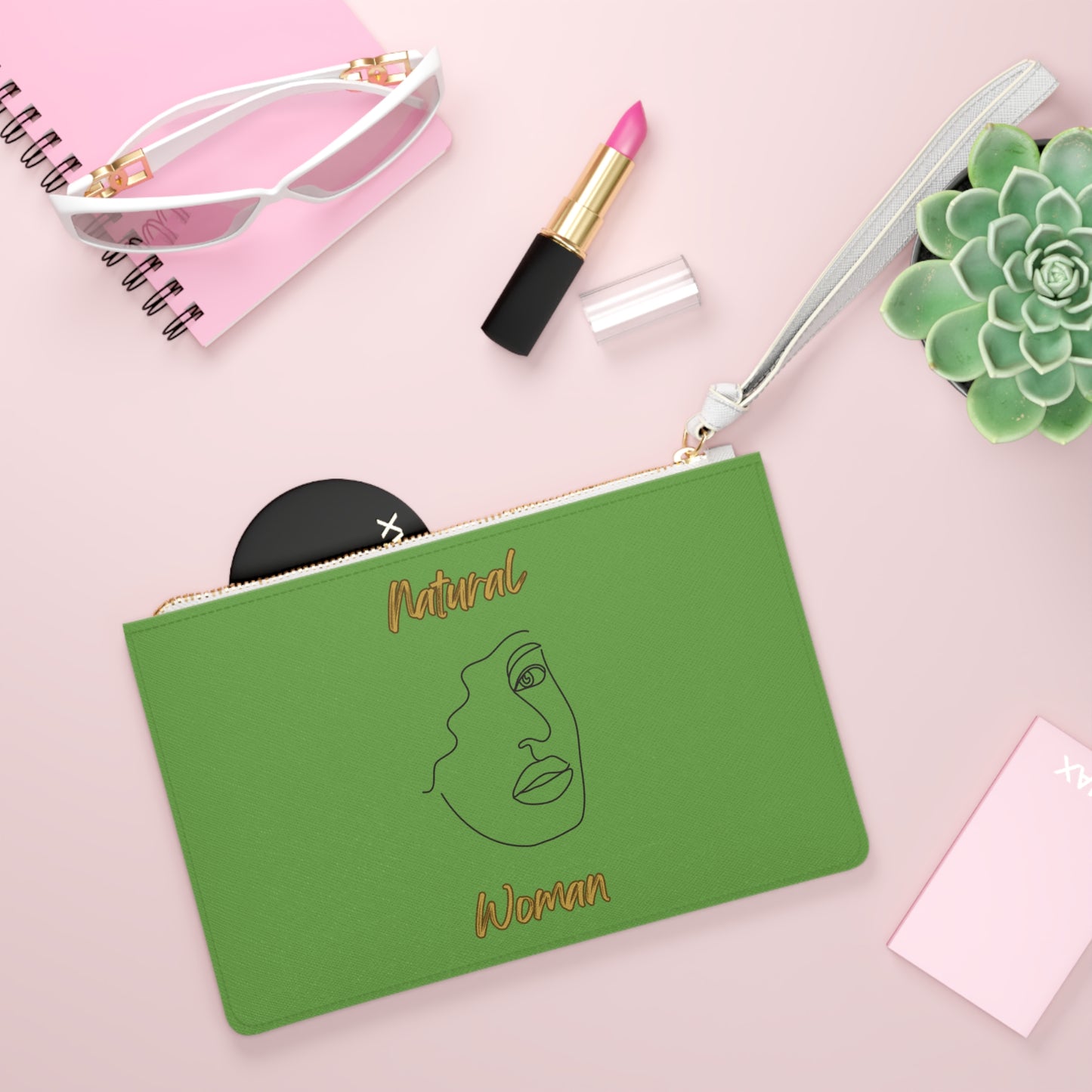 Natural Woman Peekaboo (BL) Clutch Bag GREEN