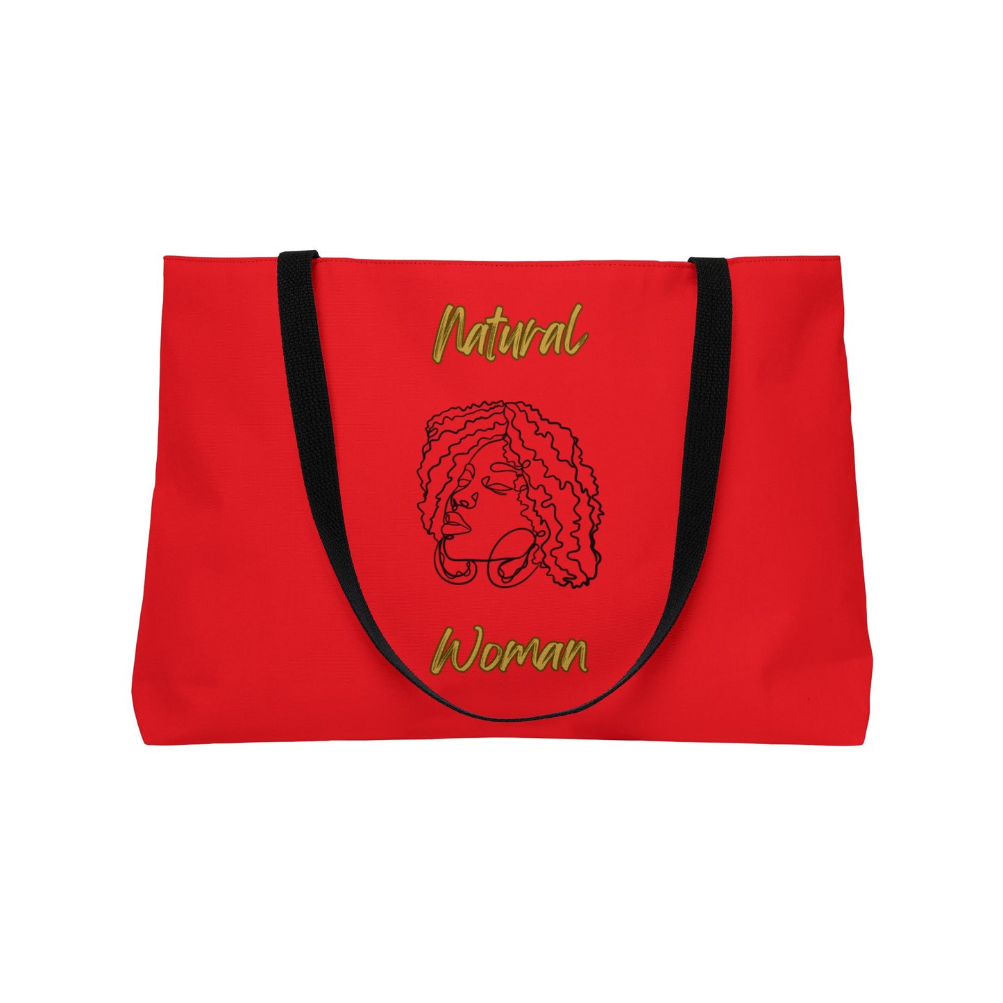 Natural Woman Naturally Me (BL) Weekender Tote Bag RED