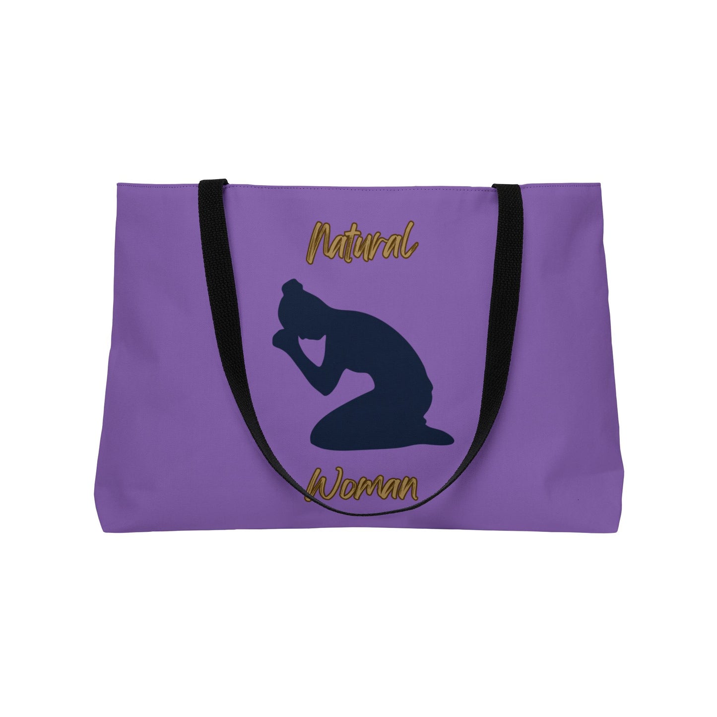 Natural Woman Pray (BL) Weekender Tote Bag LIGHT PURPLE
