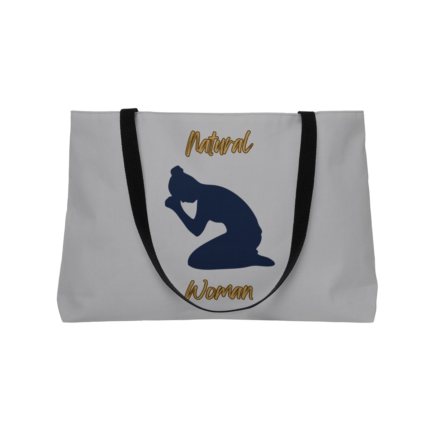 Natural Woman Pray (BL) Weekender Tote Bag LIGHT GREY