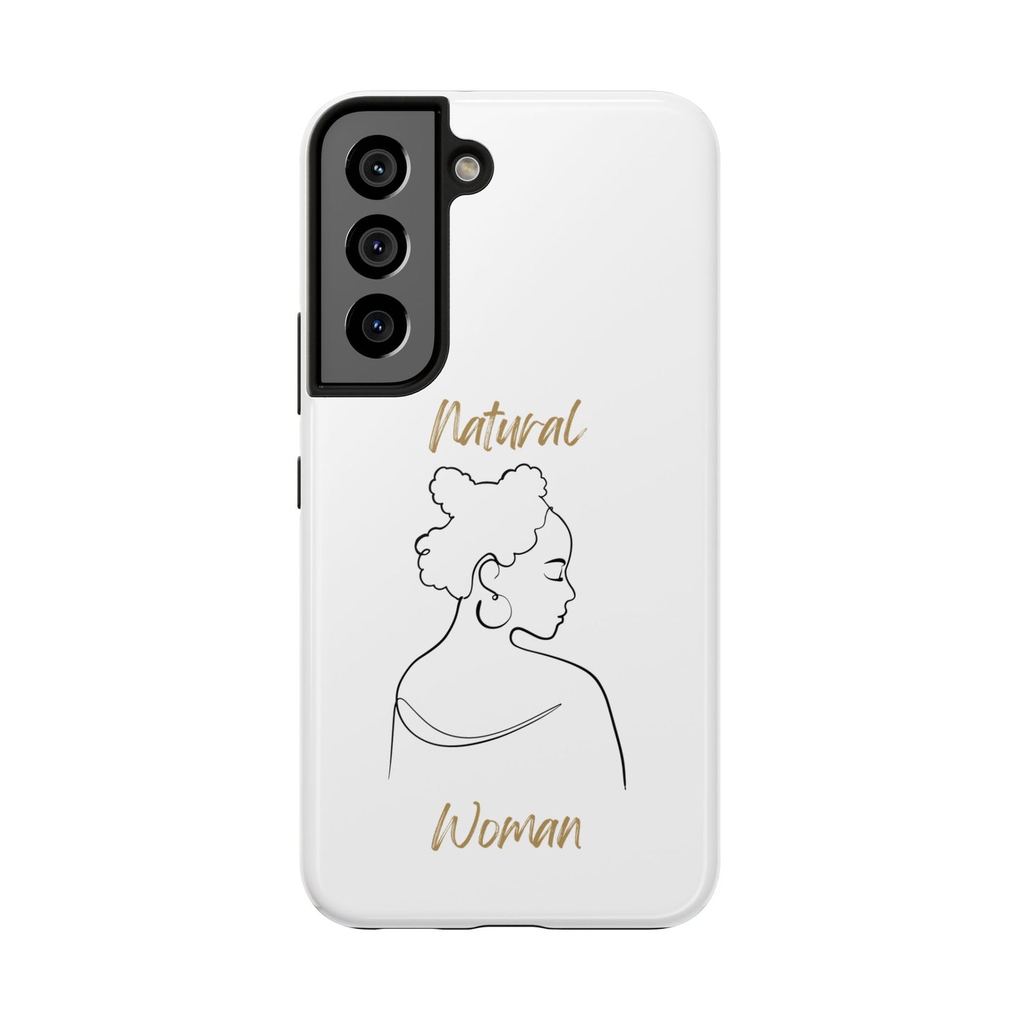 Natural Woman Twists (BL) Tough Phone Case WHITE