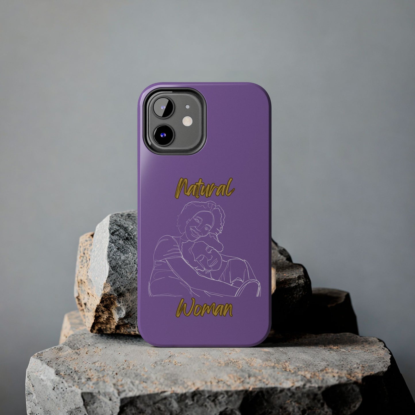Natural Woman Loving Embrace (WL)Tough Phone Cases LIGHT PURPLE