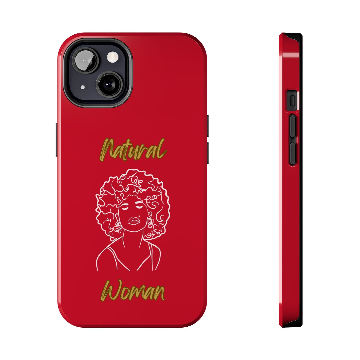 Natural Woman All About Me (WL)Tough Phone Cases DARK RED