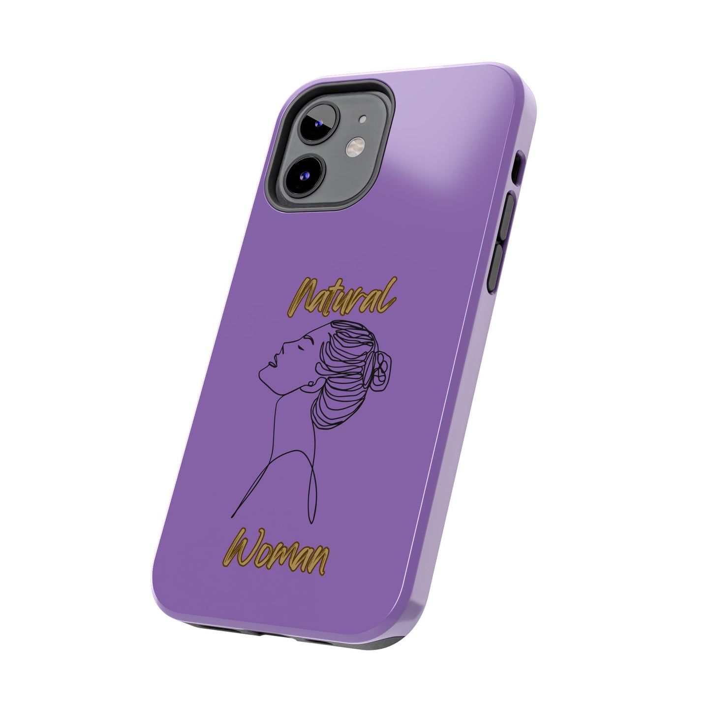 Natural Woman Wet Bun (BL) Tough Phone Cases LIGHT PURPLE