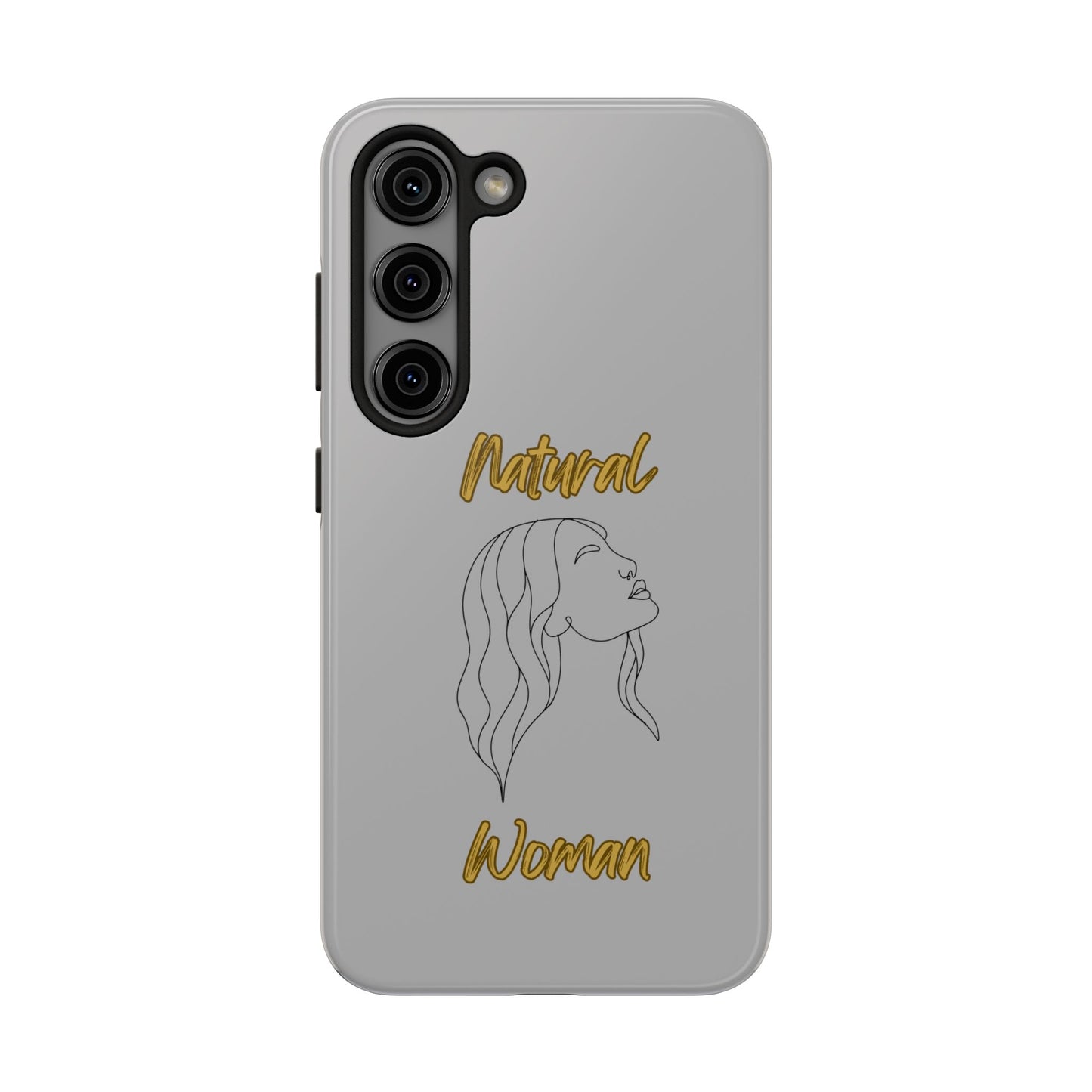 Natural Woman Breeze On Face (BL)Tough Phone Cases LIGHT GREY