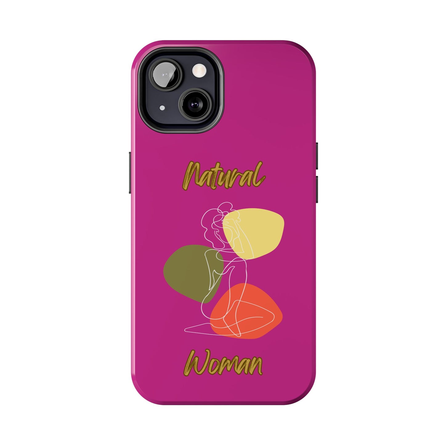 Natural Woman Colorful Pose (WL)Tough Phone Cases PINK