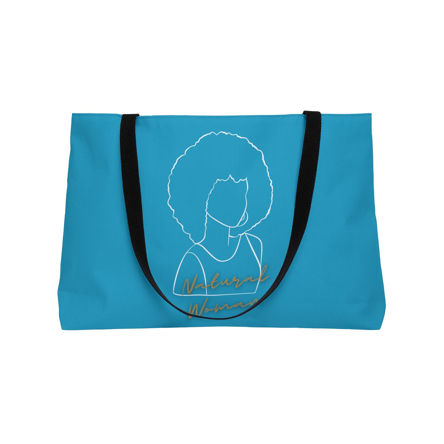 Natural Woman Afro (WL) Weekender Tote Bag TURQUOISE