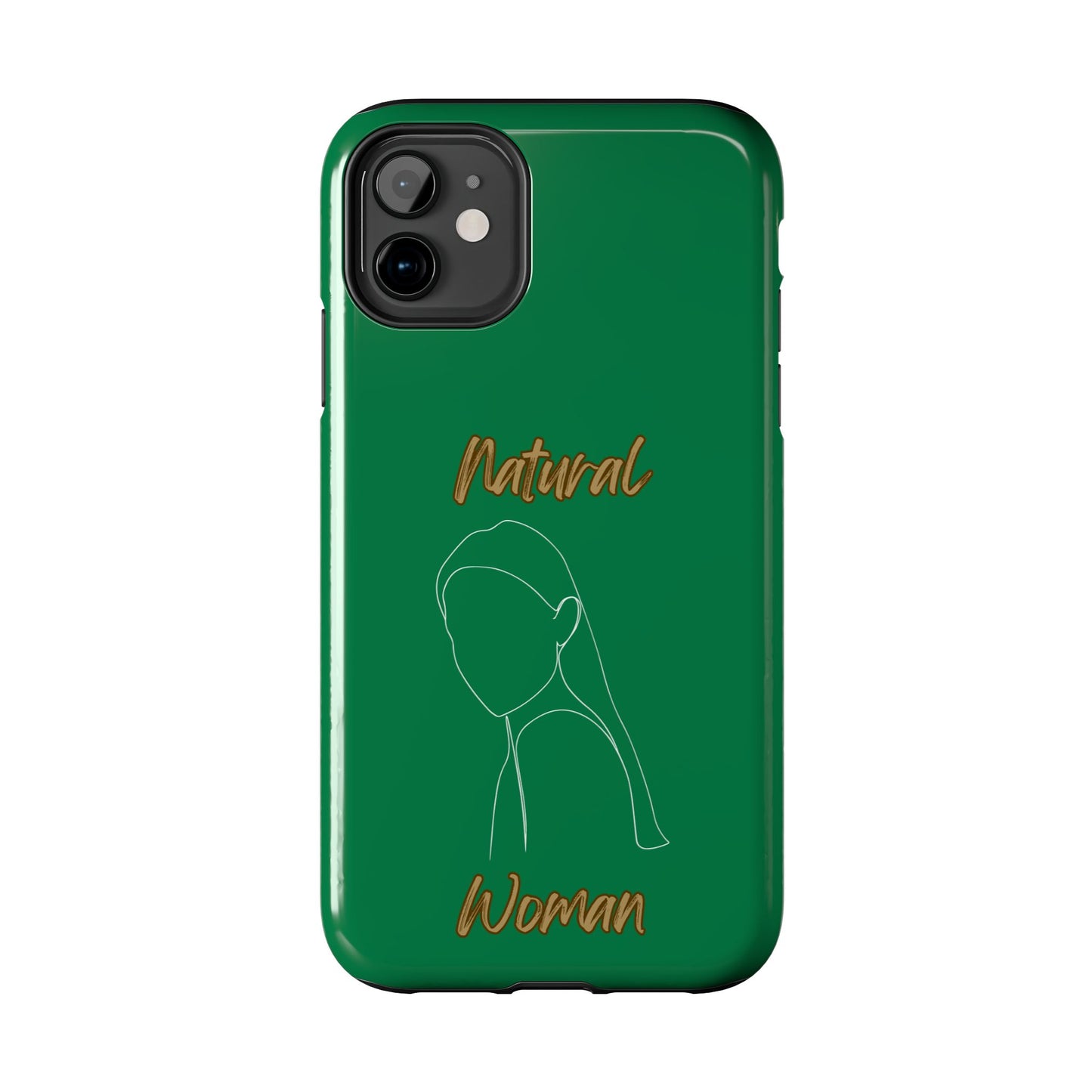 Natural Woman Tilted Look (WL) Tough Phone Cases DARK GREEN