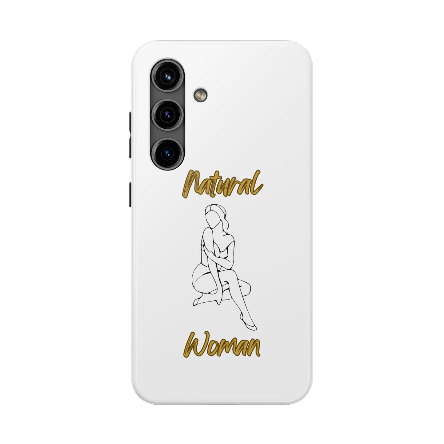 Natural Woman Shoulder Action (BL)Tough Phone Cases WHITE