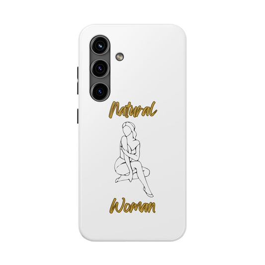 Natural Woman Shoulder Action (BL)Tough Phone Cases WHITE