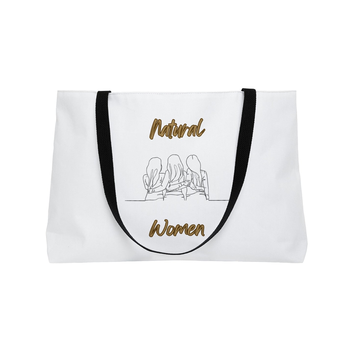 Natural Woman Loving Friends (BL) Weekender Tote Bag WHITE