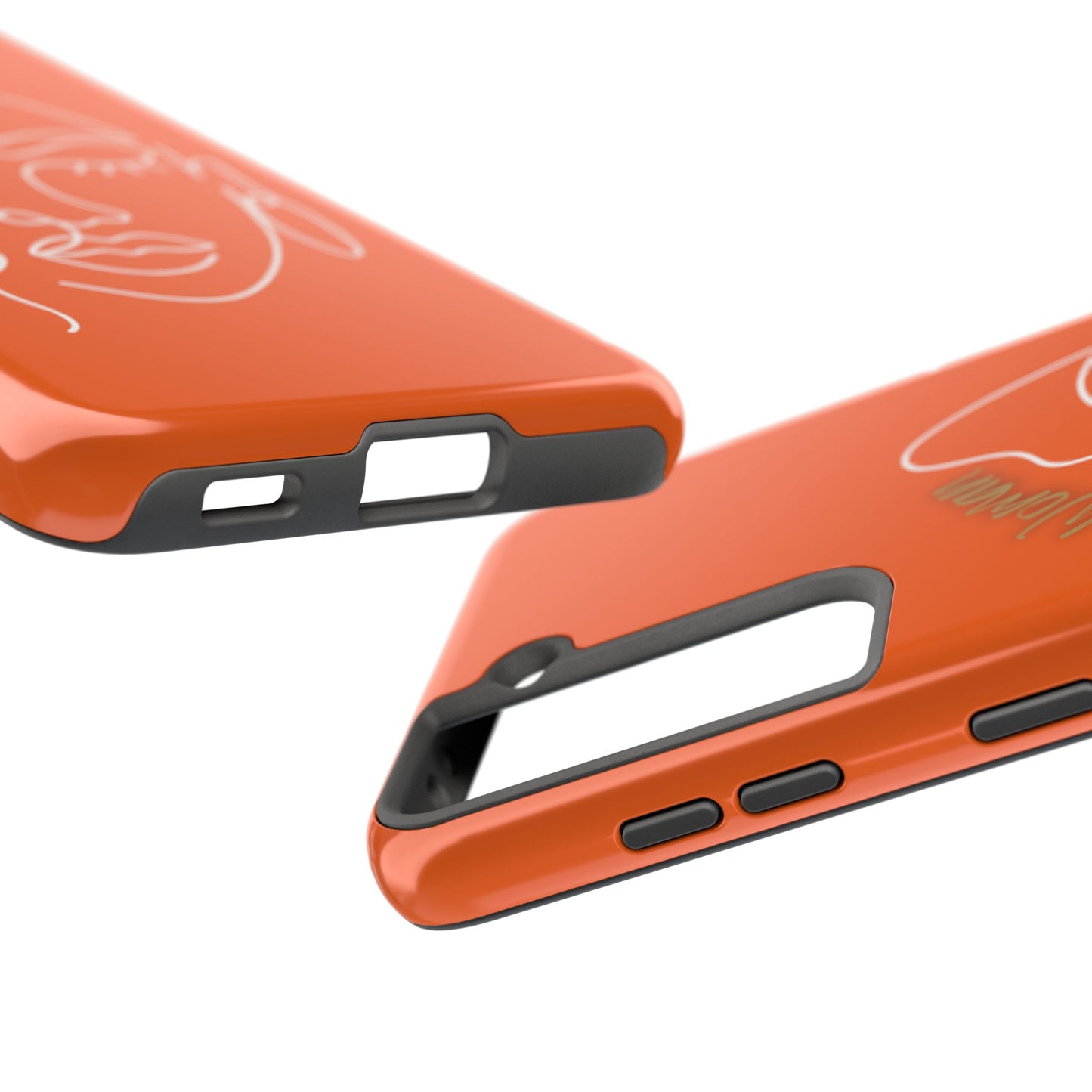 Natural Woman Half Face (WL)Tough Phone Case ORANGE