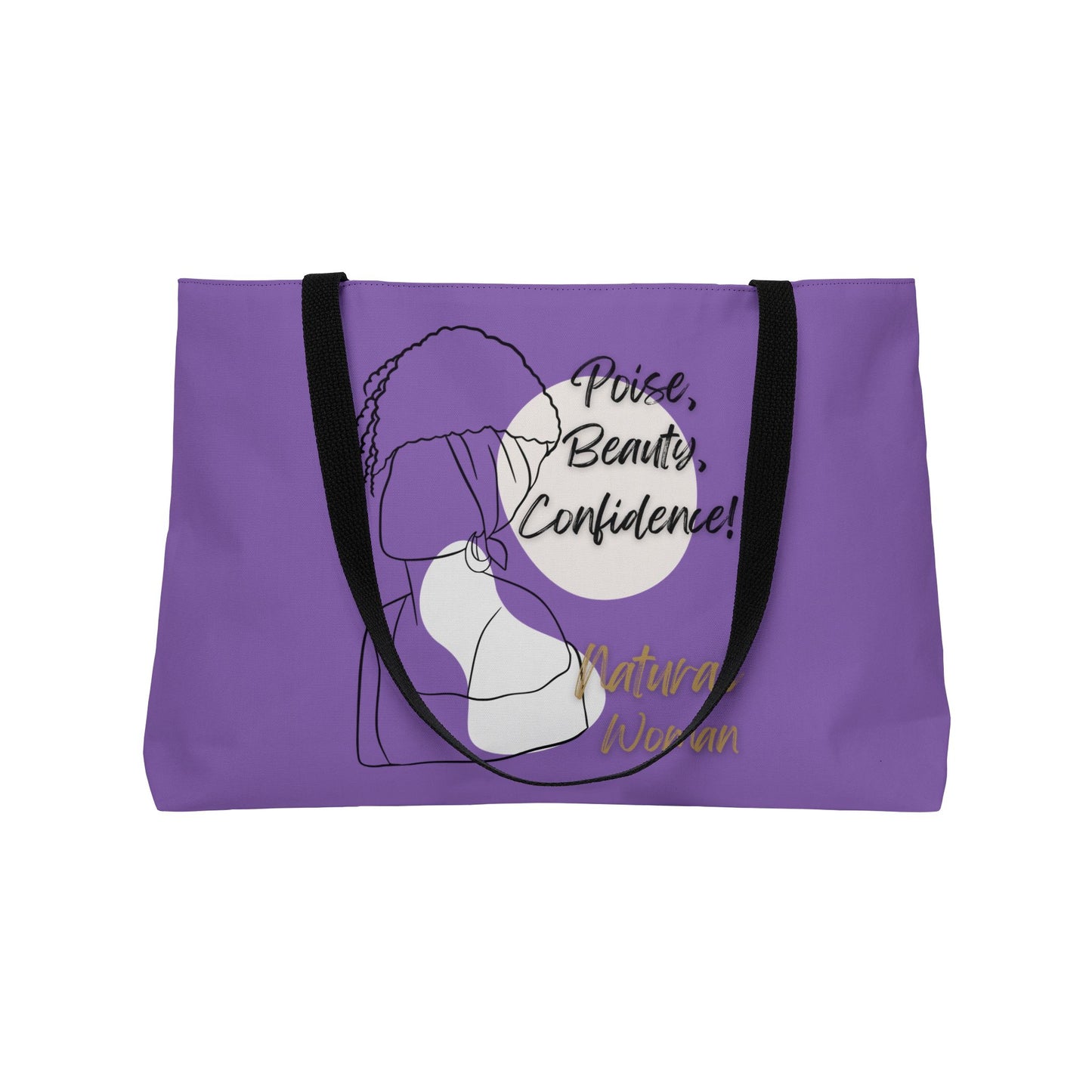 Natural Woman Puff (BL) Weekender Tote Bag LIGHT PURPLE