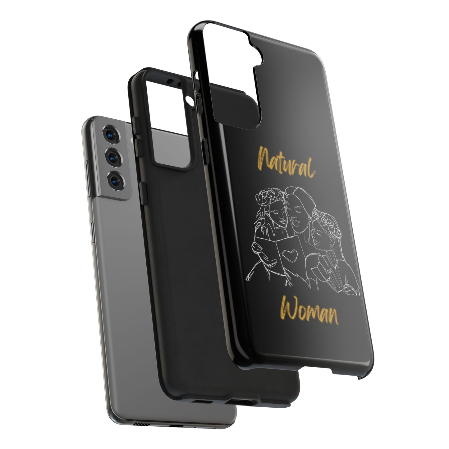 Natural Woman Me & My Girls (WL)Tough Phone Cases BLACK
